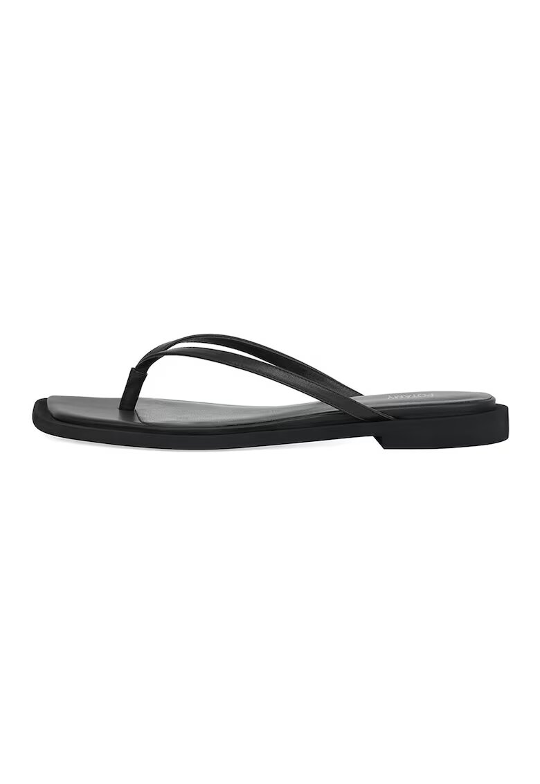 Potamy Papuci flip-flop de piele - Negru