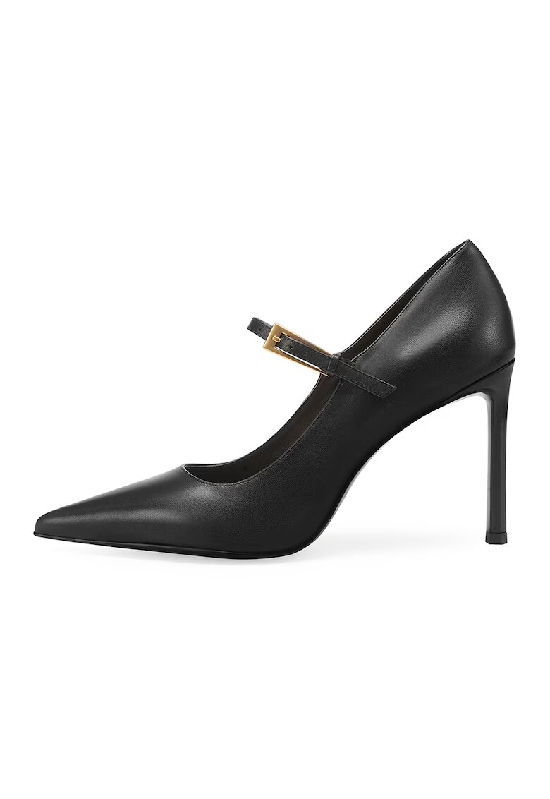 Potamy Premium Pantofi de piele cu varf ascutit - Negru