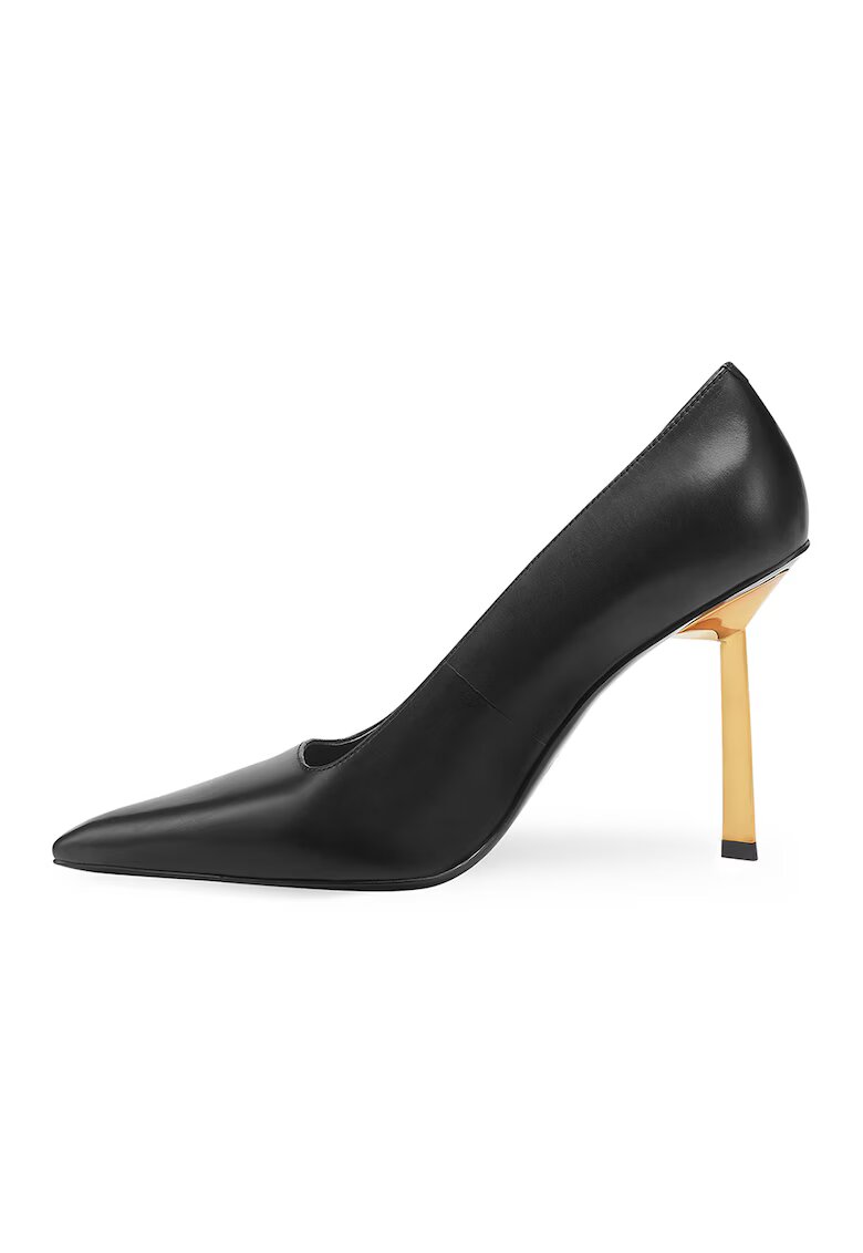 Potamy Premium Pantofi de piele cu varf ascutit - Negru