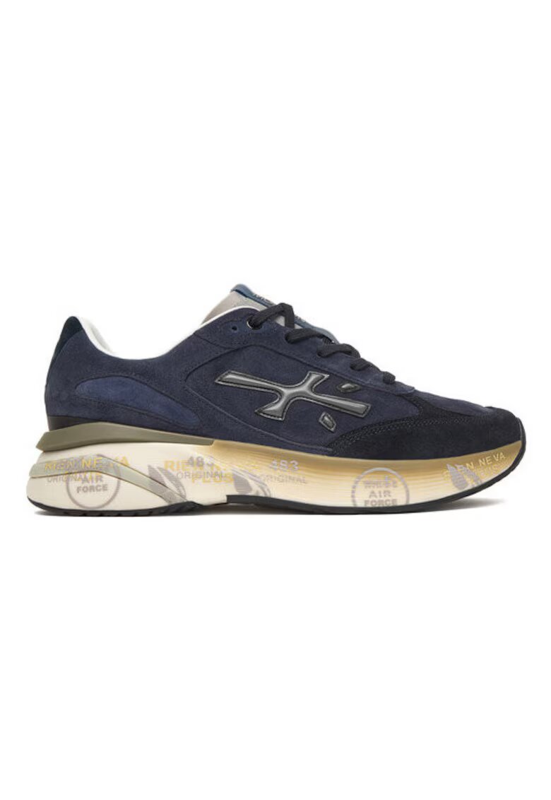 Premiata Pantofi sport barbati - Moerun Var 7776 - bleumarin - piele naturala