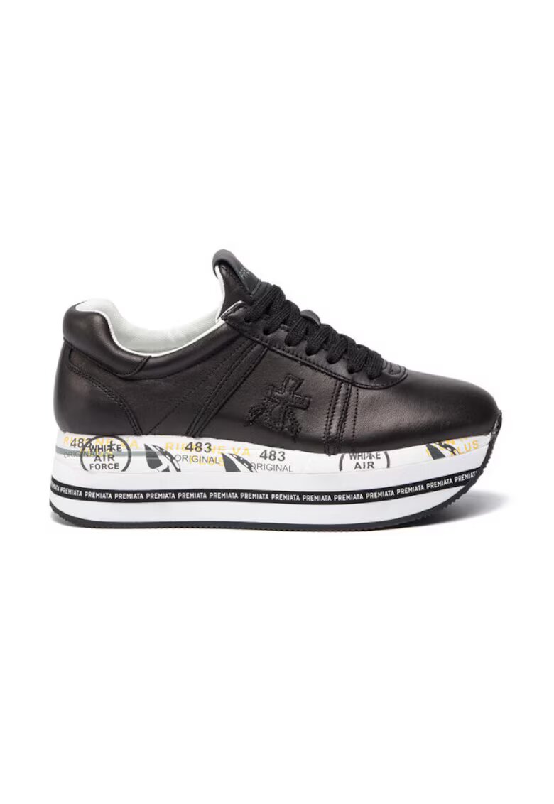 Premiata Tenisi dama - Beth 3873 - piele naturala - negri -