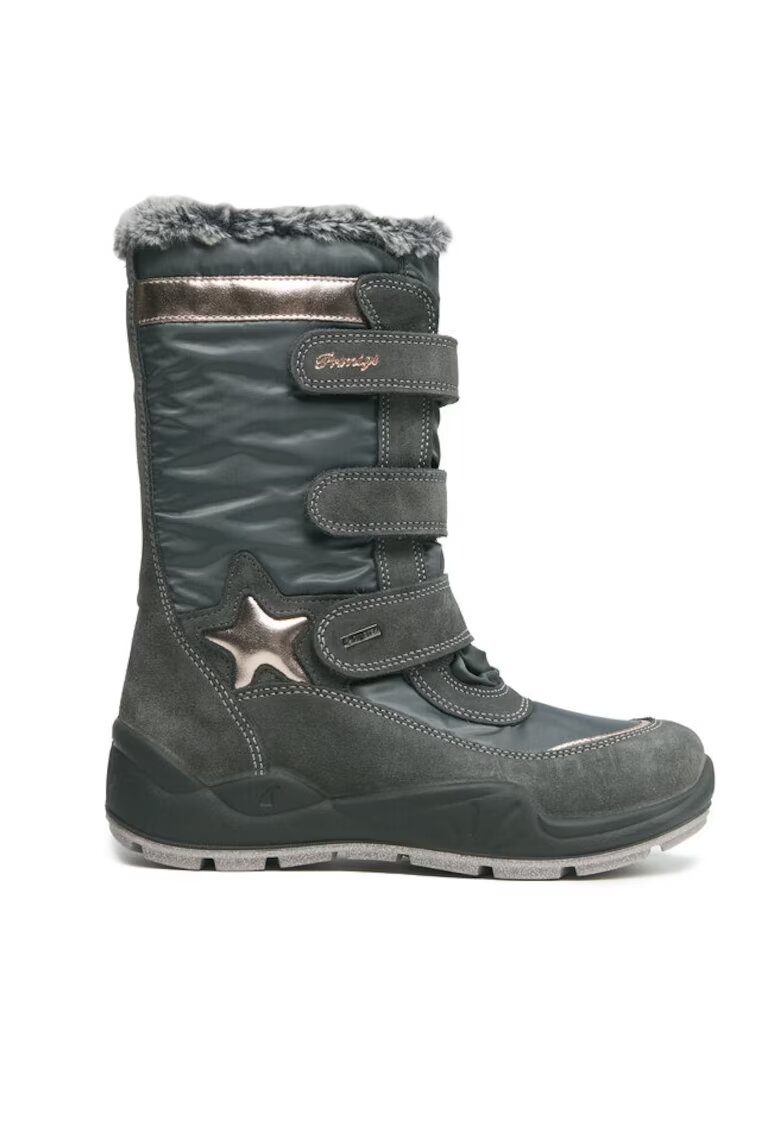 Primigi Botosei 303236328 - Piele intoarsa/Textil - Gri