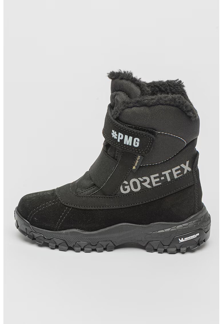 Primigi Cizme mid-calf de iarna de piele intoarsa si material textil