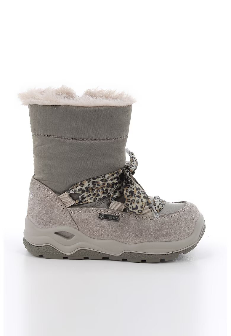 Primigi Cizme mid-calf de piele intoarsa cu logo - Grej