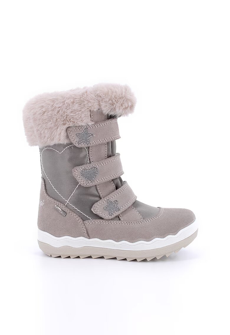 Primigi Ghete cu velcro si garnituri de lana - Grej