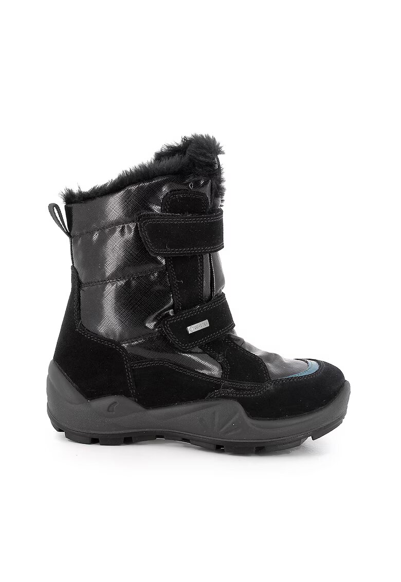 Primigi Ghete de piele intoarsa si material textil - Negru