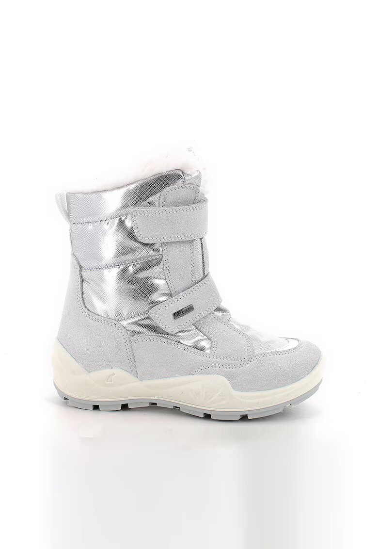 Primigi Ghete de piele si material textil - Argintiu