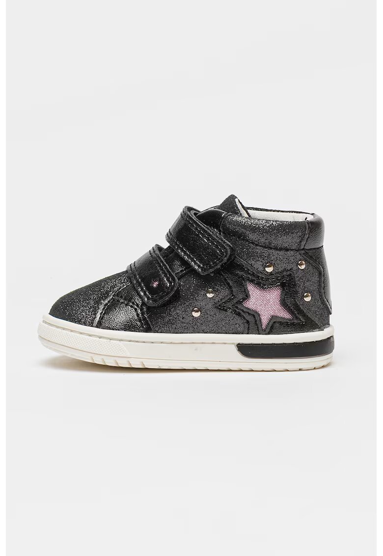 Primigi Pantofi sport cu design star si velcro - Negru