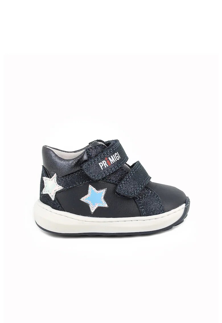 Primigi Pantofi sport de piele intoarsa si piele cu velcro - Bleumarin