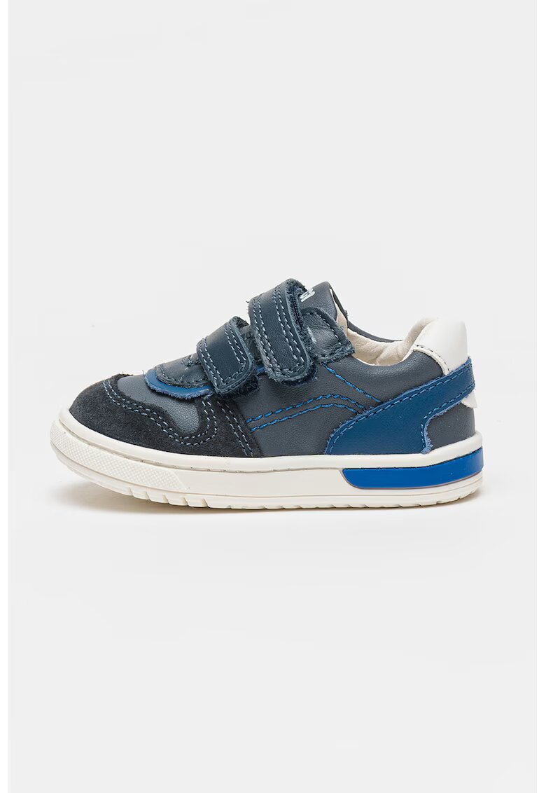 Primigi Pantofi sport din piele cu velcro - Bleumarin