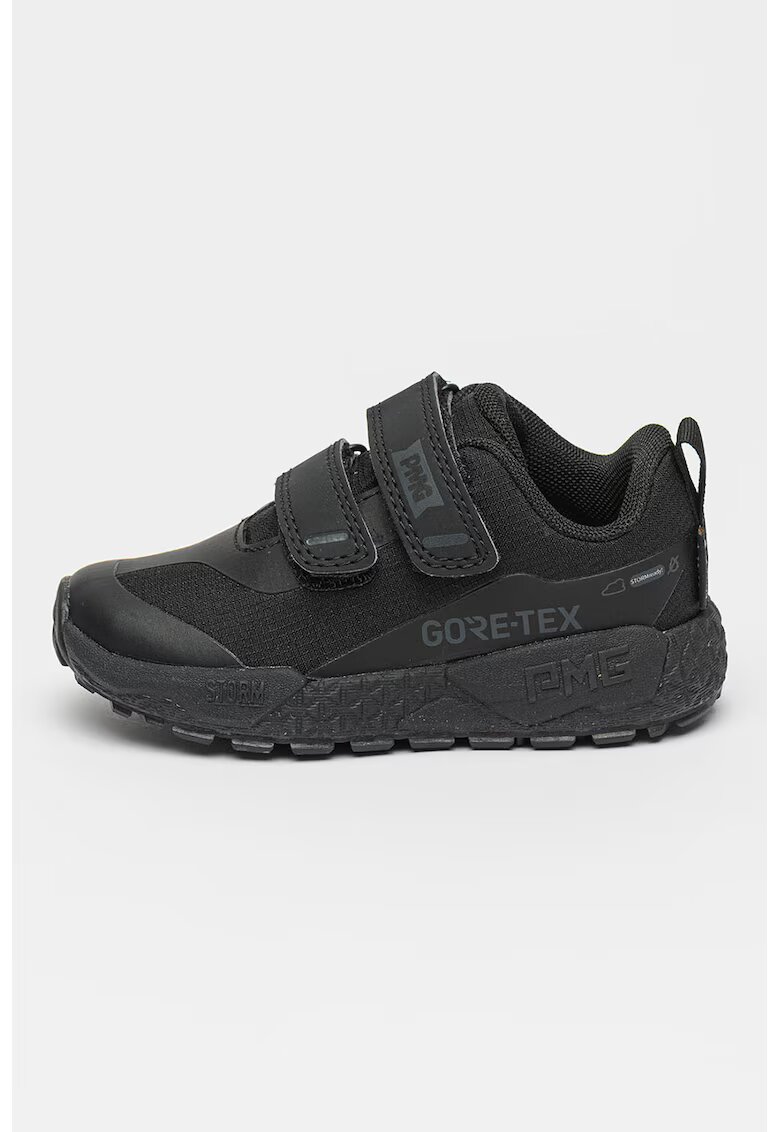 Primigi Pantofi sport impermeabili din material textil cu barete velcro - Negru stins