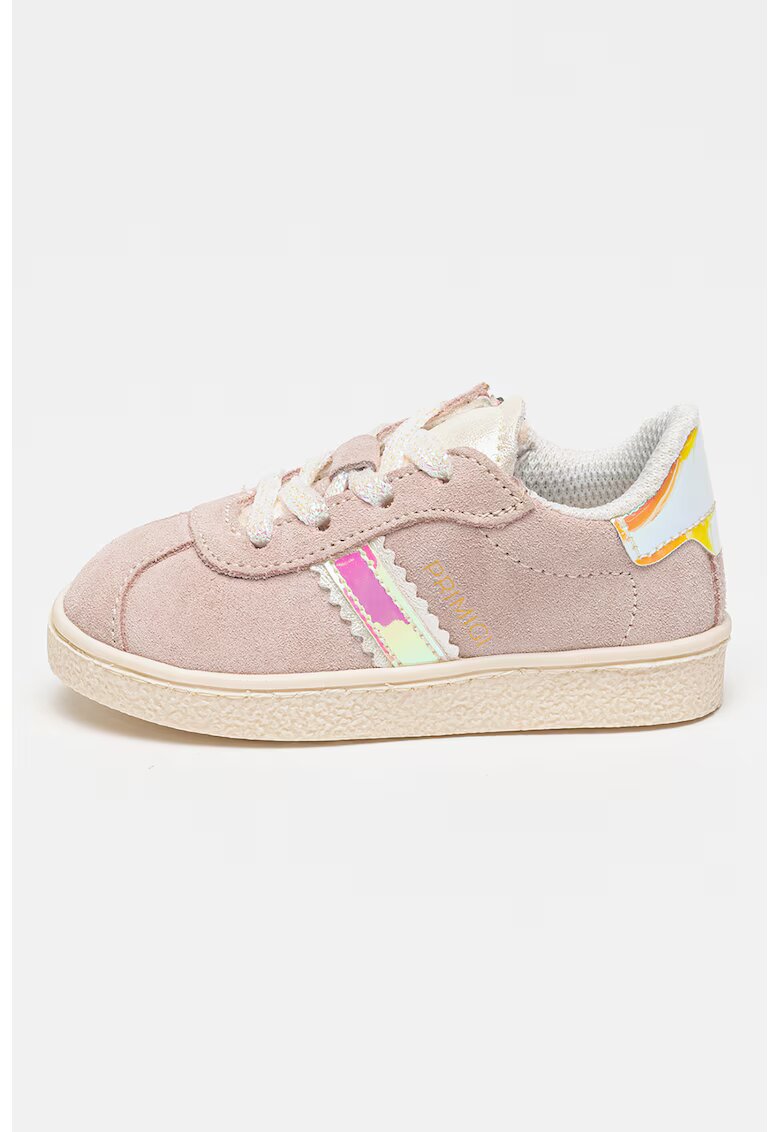 Primigi Pantofi sport low-cut de piele intoarsa - Roz pal