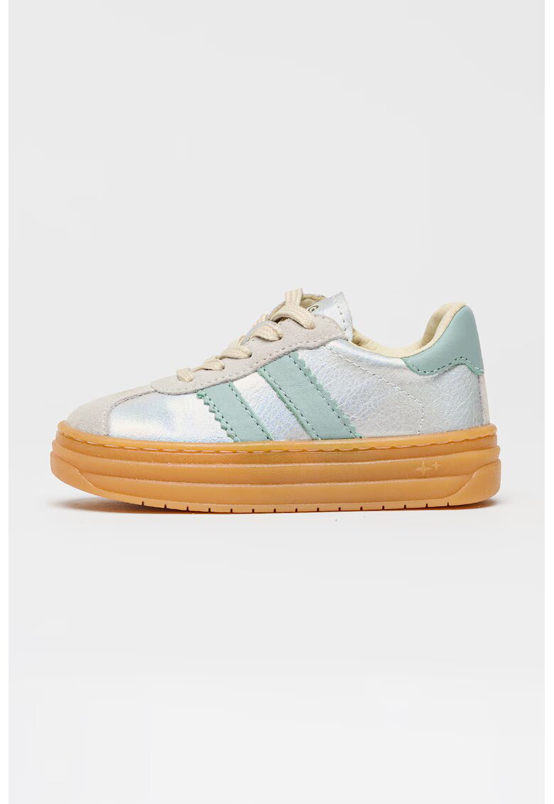 Primigi Pantofi sport low-cut flatform - Verde/Argintiu