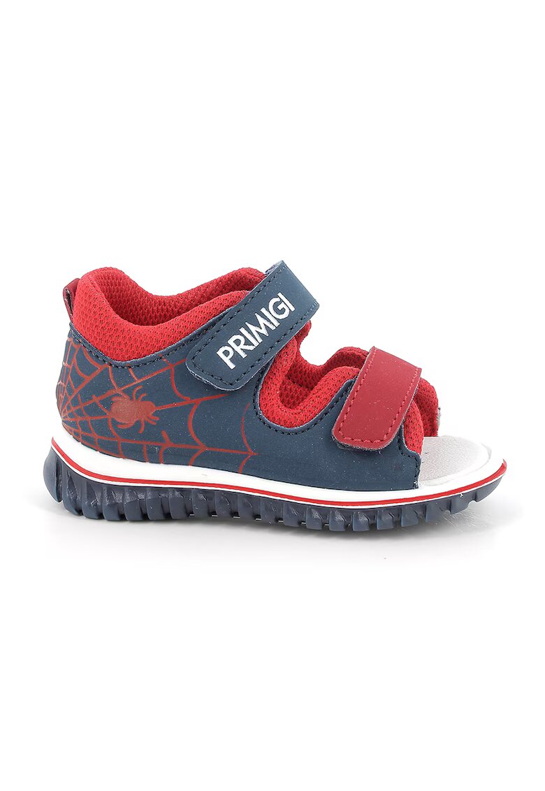 Primigi Sandale cu velcro si logo - Rosu/Bleumarin