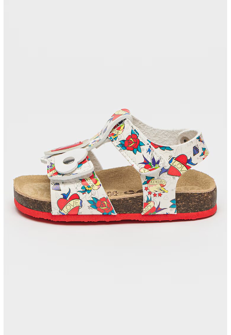 Primigi Sandale din piele ecologica cu imprimeu - Multicolor
