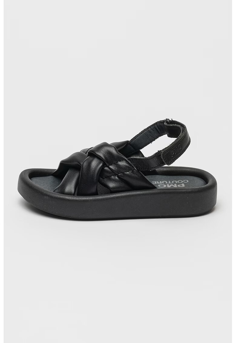 Primigi Sandale flatform din piele - Negru