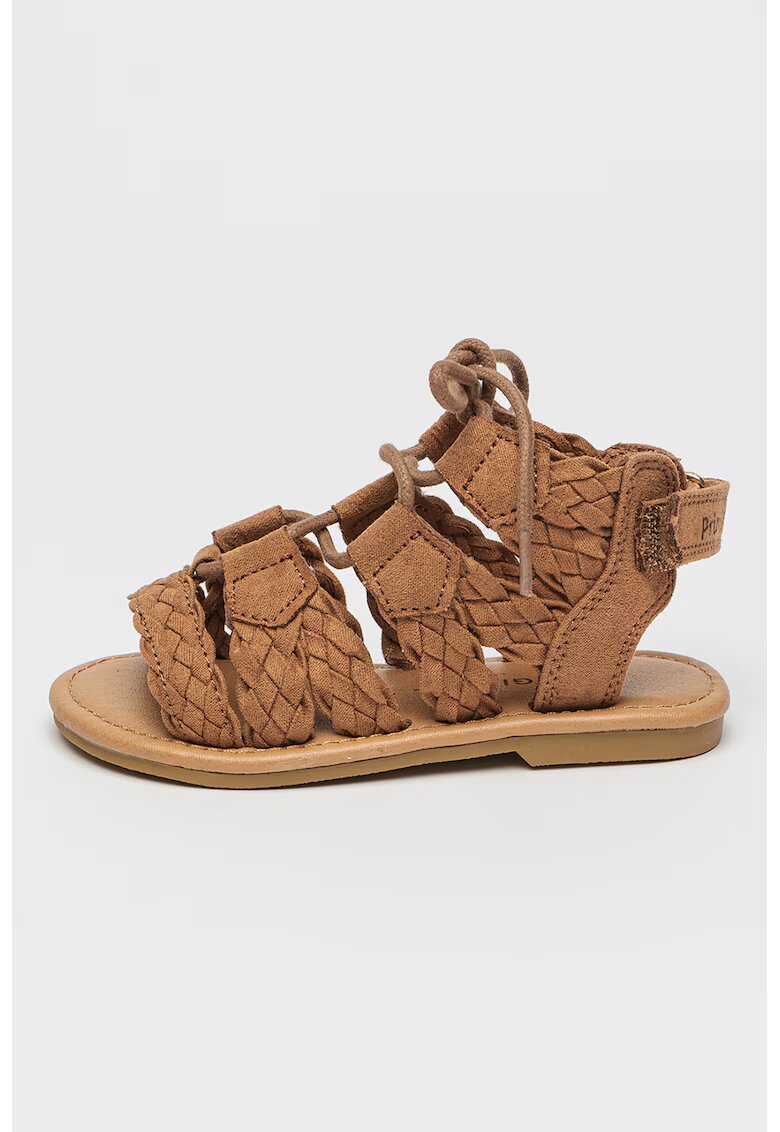 Primigi Sandale gladiator cu velcro - Maro inchis