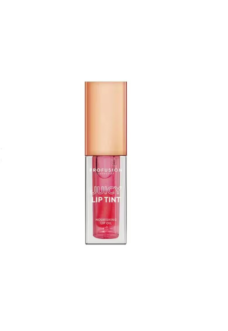 Profusion Cosmetics Ulei de buze hranitor si colorat Juicy Lip Tint - Pink Slippers - 4.5 ml