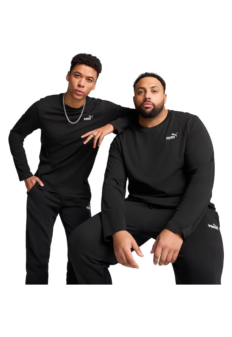 Puma Bluza barbati Ess No. 1 Logo Longsleeve Tee - Negru