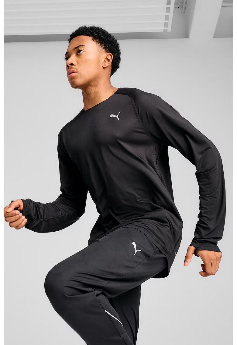 Puma Bluza cu fente pentru degetul mare - pentru alergare Cloudspun - Negru