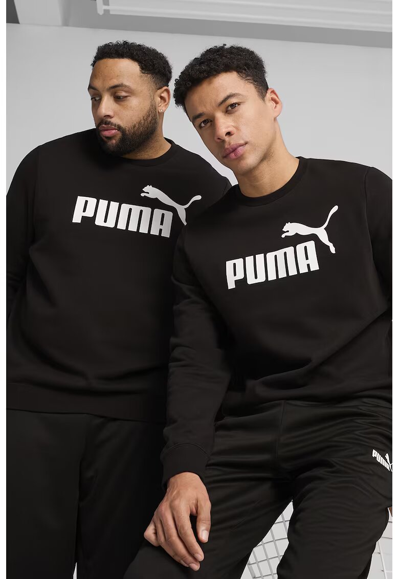 Puma Bluza de trening cu imprimeu logo - Alb/Negru
