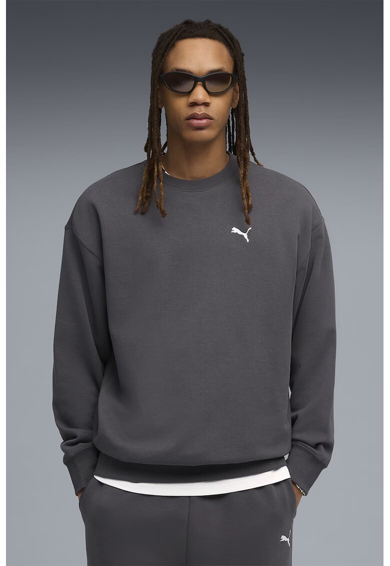Puma Bluza de trening cu logo - Gri inchis