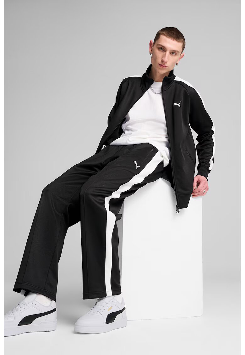 Puma Bluza de trening regular-fit cu fermoar bidirectional T7 Always On - Alb/Negru