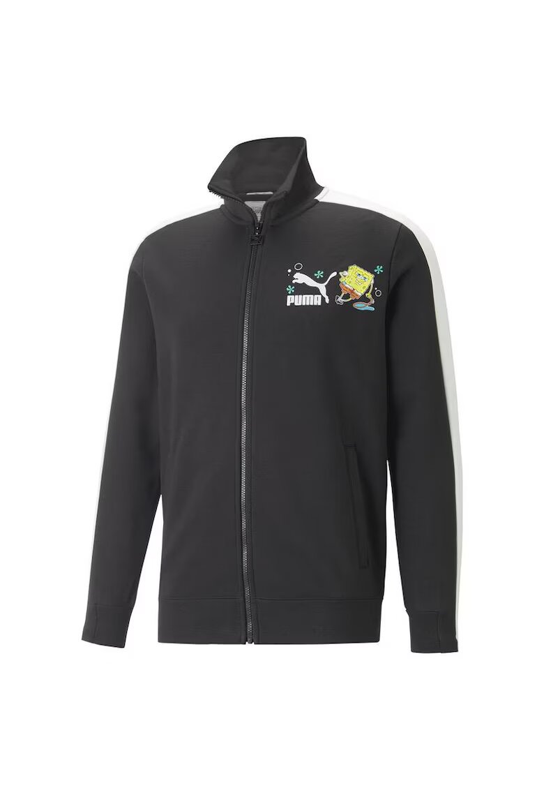 Puma Bluza pentru Barbati - x spongebob t7 jacket - 538961-01 - XS INTL - Negru