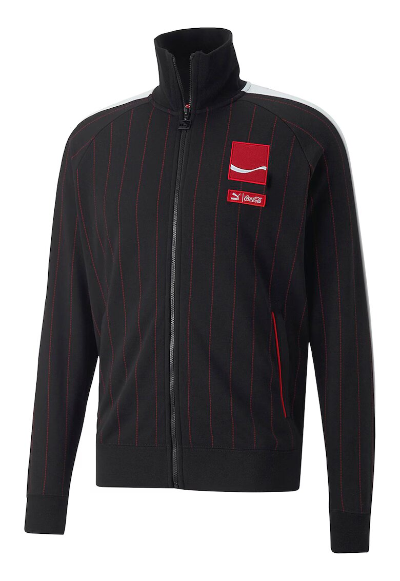 Puma Bluza sport cu imprimeu si fermoar X COCA COLA T7 TR - Rosu/Negru