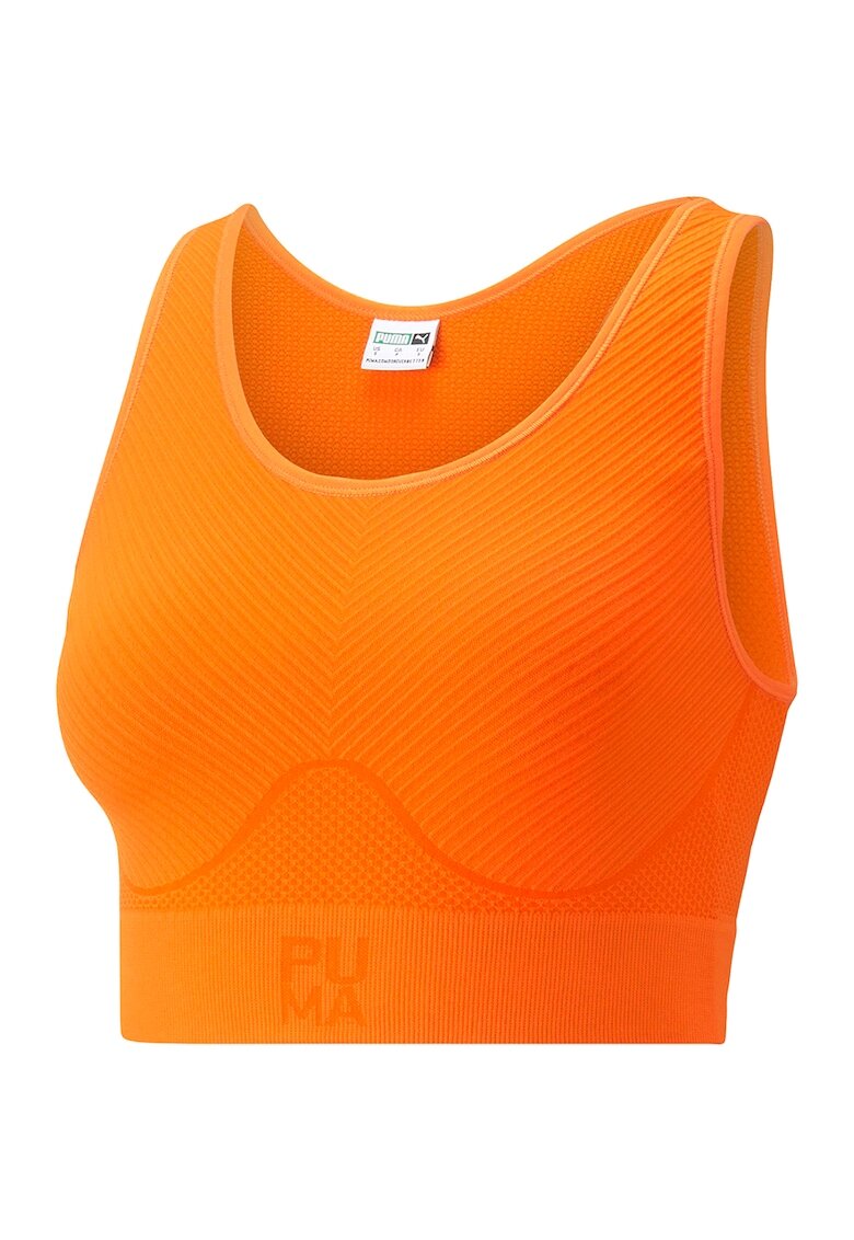 Puma Bustiera cu logo Infuse Evoknit - Portocaliu mandarina