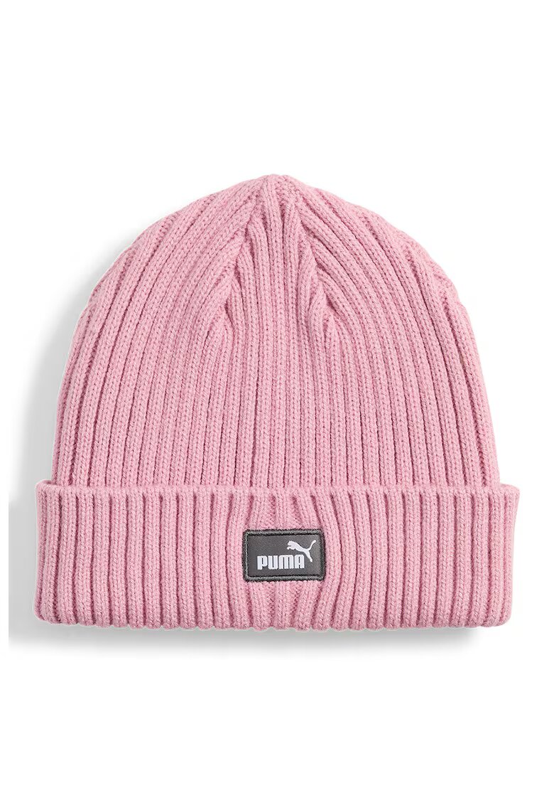 Puma Caciula striata cu aplicatie logo Classic - Roz pastel