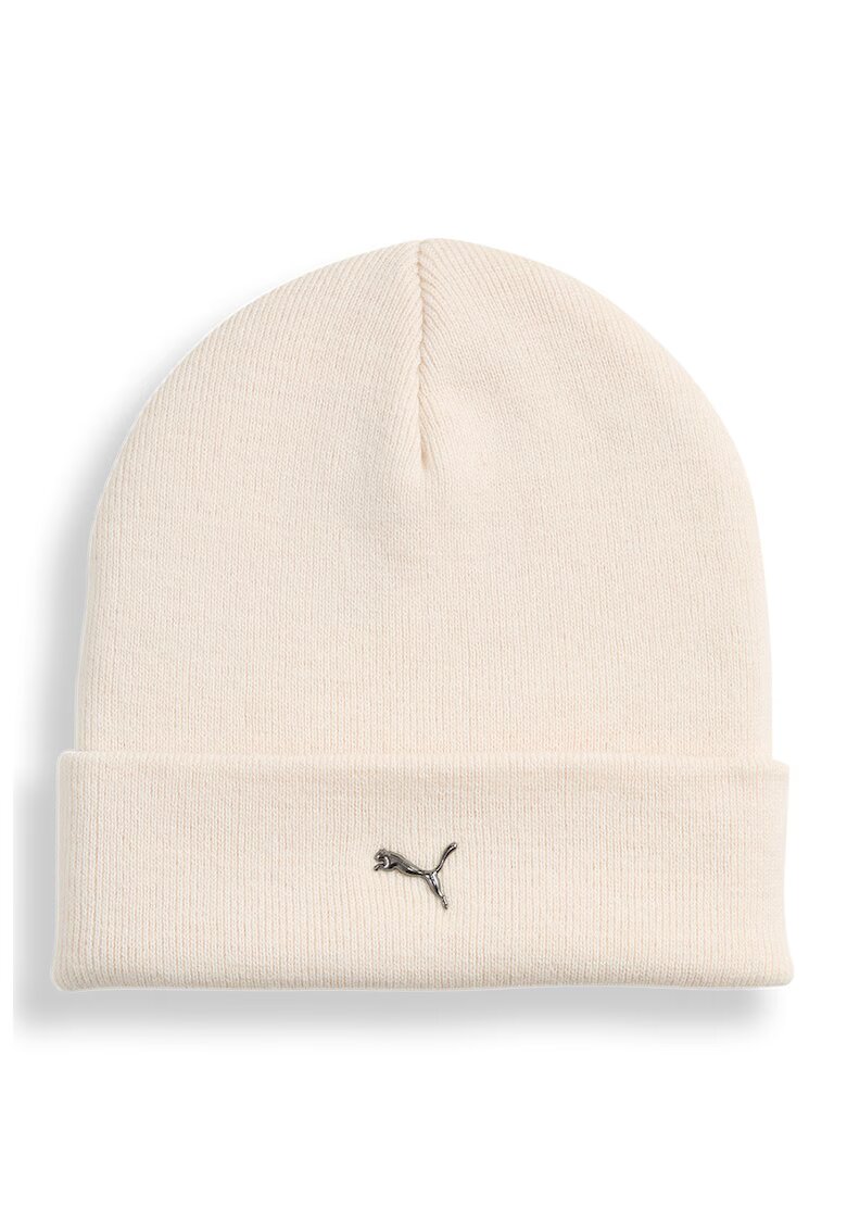 Puma Caciula tricotata cu logo metalic - Crem