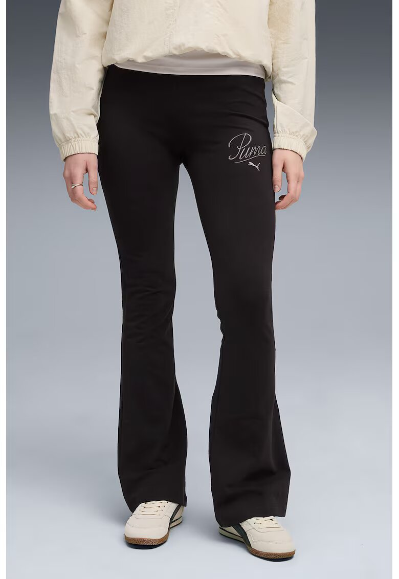 Puma Colanti evazati cu logo - Negru