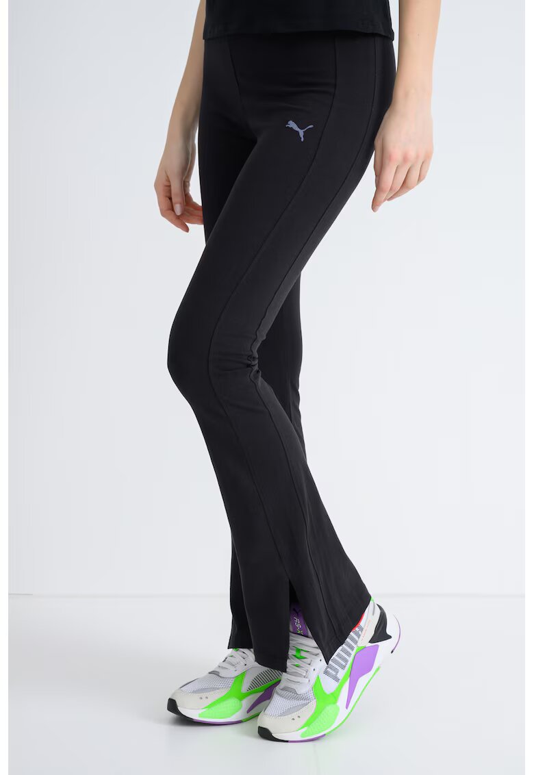 Puma Colanti evazati cu slituri laterale si talie inalta Her - Negru