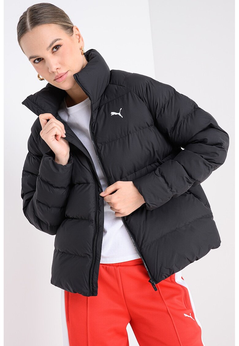 Puma Geaca cu finisaj rezistent la apa si maneci raglan - Negru