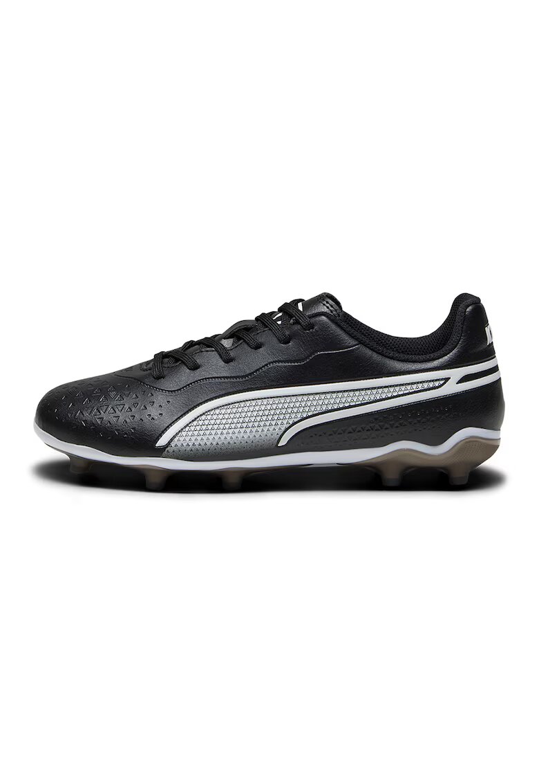 Puma Ghete cu crampoane - pentru fotbal King Match FG/AG - Alb/Negru