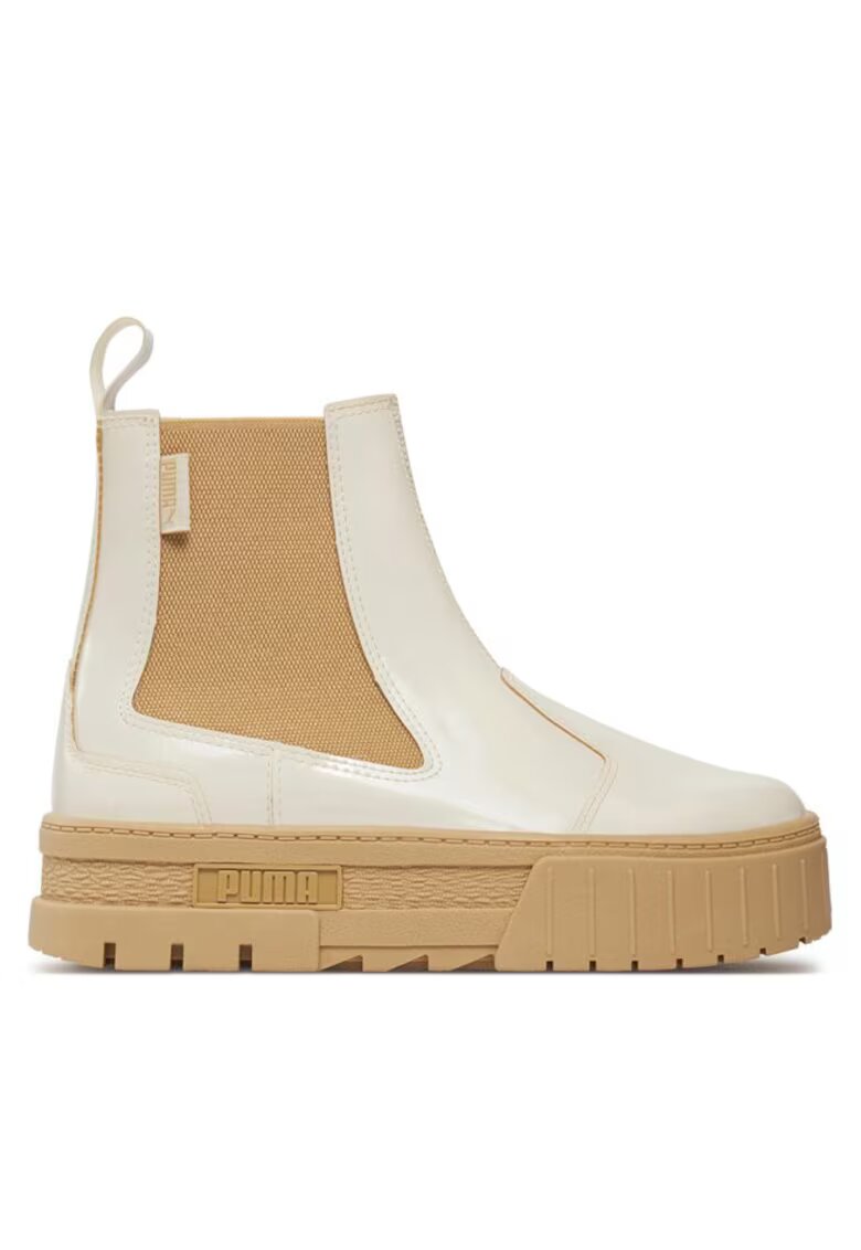 Puma Ghete dama 302583959 - Piele ecologica - Alb