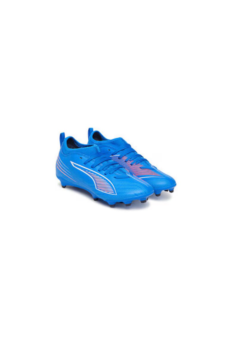 Puma Ghete de fotbal copii - piele ecologica - albastru