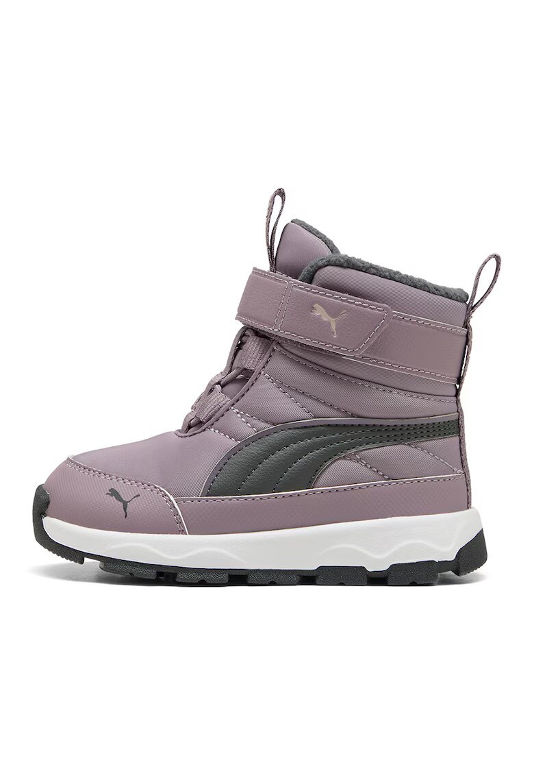 Puma Ghete de piele ecologica si material textil Evolve AC+ - Lila pal/Gri inchis