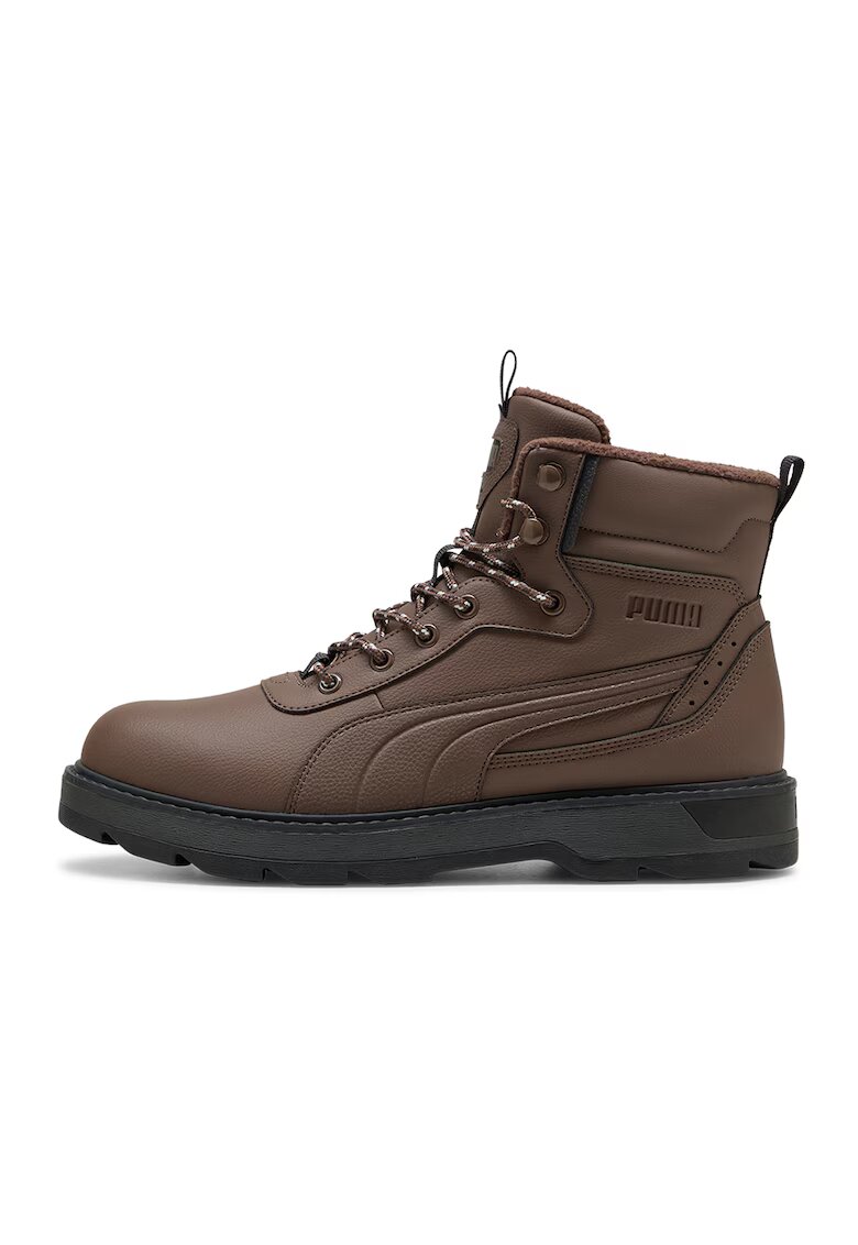 Puma Ghete din piele ecologica Desierto V3 - Maro