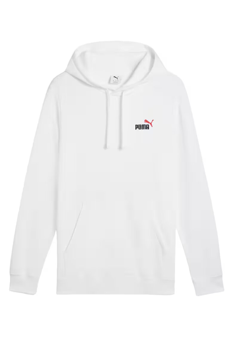 Puma Hanorac barbatesc Ess 2 Color - alb - bumbac si poliester - gluga integrata - buzunar frontal