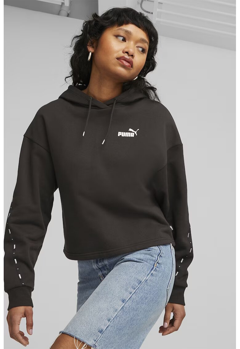 Puma Hanorac cu benzi logo Essentials Tape - Negru