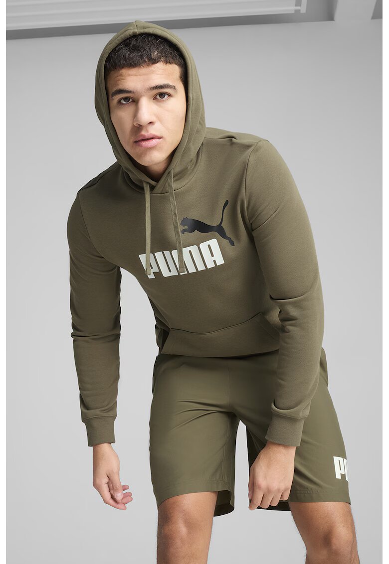 Puma Hanorac cu buzunar kangaroo - Alb/Negru/Kaki