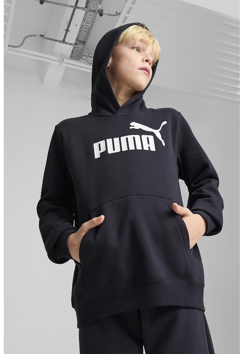 Puma Hanorac cu buzunar kangaroo ESS - Alb/Bleumarin