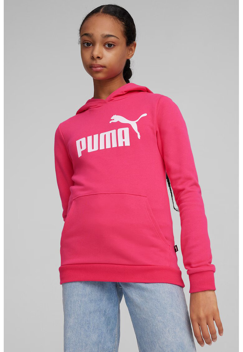 Puma Hanorac cu buzunar kangaroo Essentials - Fucsia