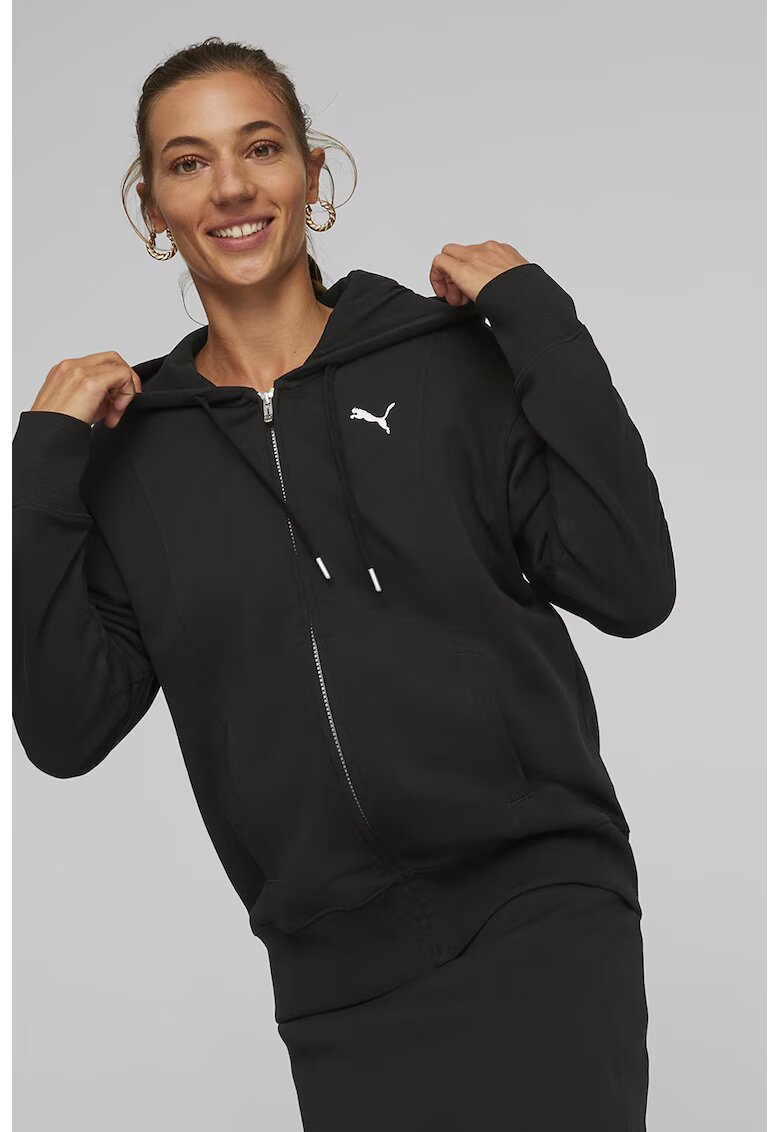 Puma Hanorac cu fermoar HER - Negru