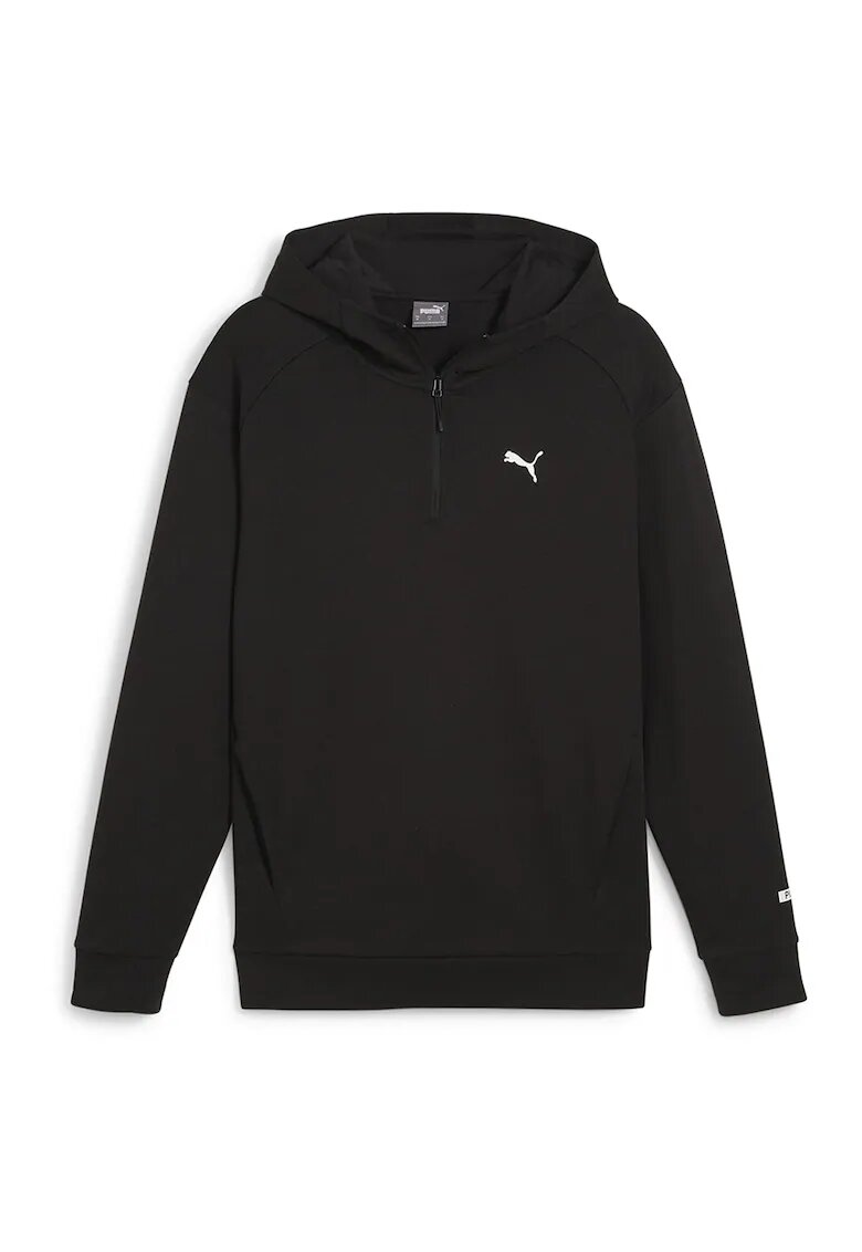 Puma Hanorac cu fermoar scurt si buzunare laterale - Negru