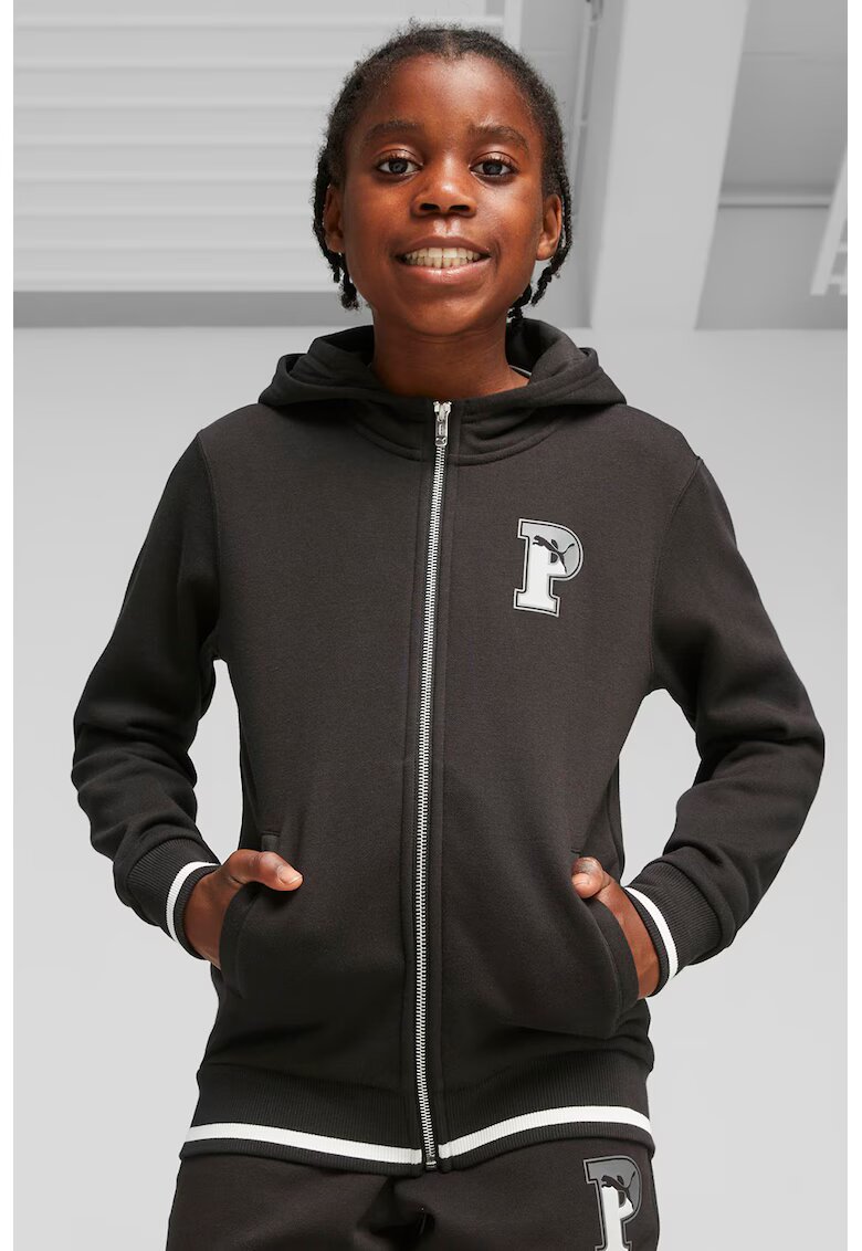 Puma Hanorac cu fermoar si buzunare laterale Squad - Negru stins