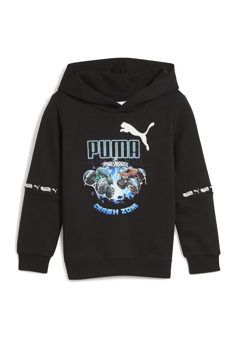 Puma Hanorac cu imprimeu Hot Wheels - Negru/Albastru
