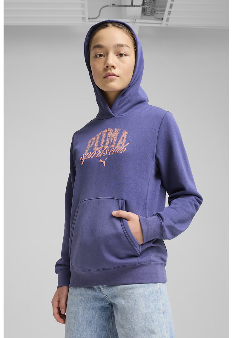 Puma Hanorac cu imprimeu logo - Albastru
